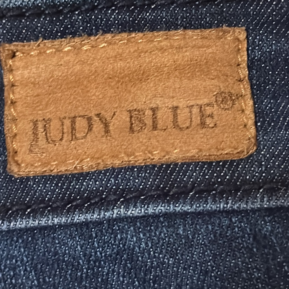 Vintage Judy Blue Style #JB8114DK dark blue jeans 7” cuff size 9/29 boyfriend - Picture 9 of 13
